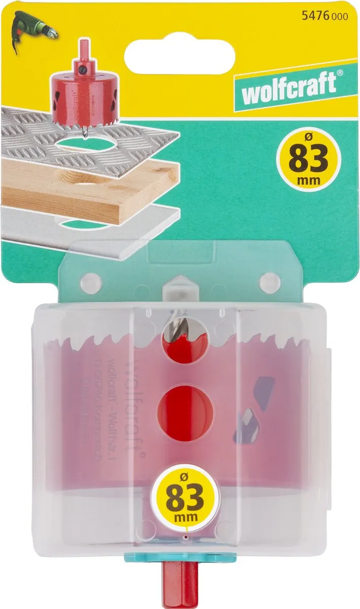 Wolfcraft BiM Gatenzaag 83mm 5476000 - Hout/Metalen