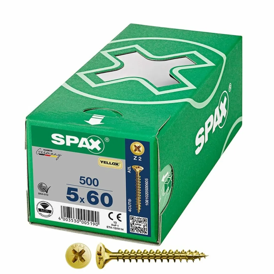 Spax Yellox Z2 Platte kop 5,0 x 60mm