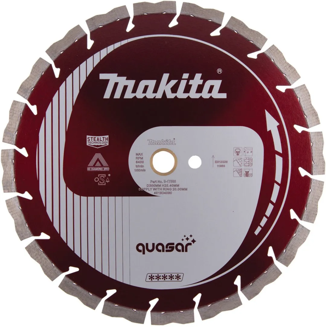 Makita B-17588 Diamantdoorslijpschijf 300x20mm