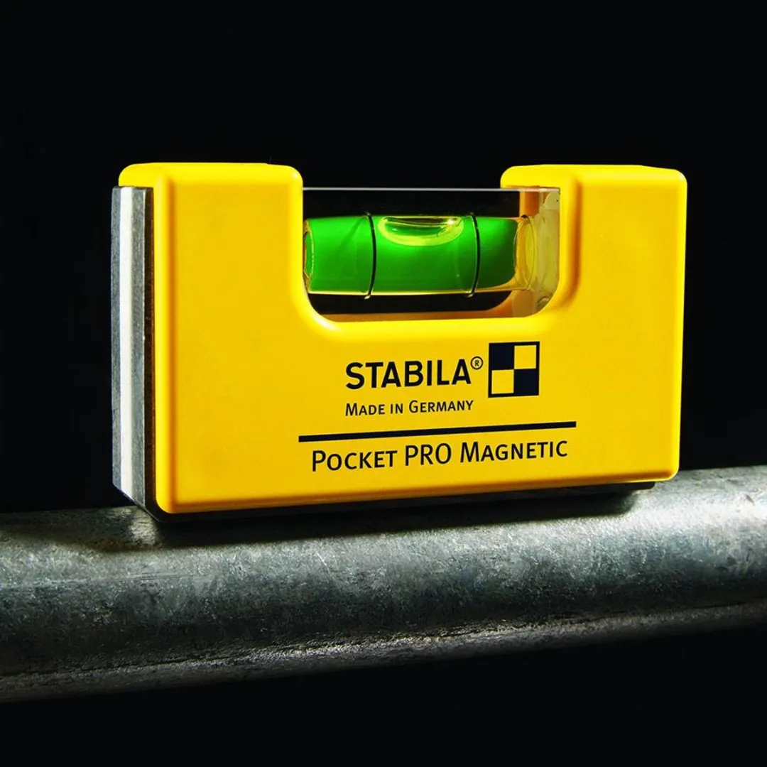 Stabila Pocket Waterpas PRO Magnetic Zwart