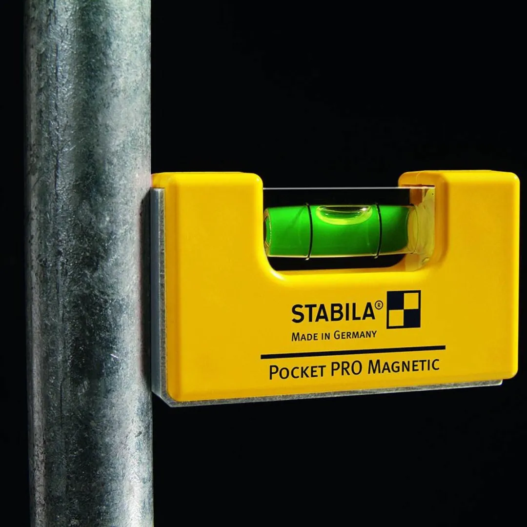 Stabila Pocket Waterpas PRO Magnetic Zwart