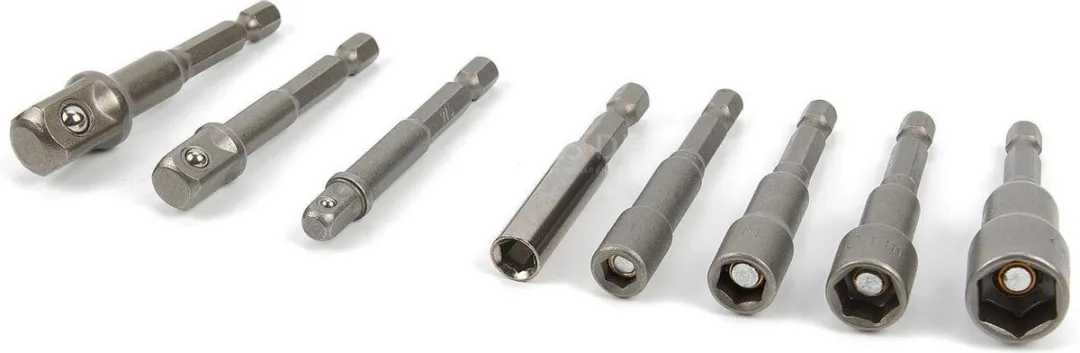 HBM 8-delige Dopsleutelset 27mm - Bitadapterset