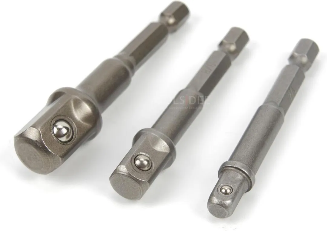 HBM 8-delige Dopsleutelset 27mm - Bitadapterset