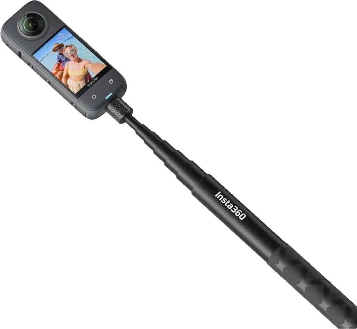 Insta360 Onzichtbare Selfie Stick 23-114cm - 4 Secties - Zwart