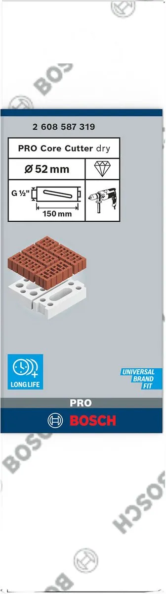 Bosch Professional Diamantboorkroon 52mm - Beton - afbeelding 4 van 6