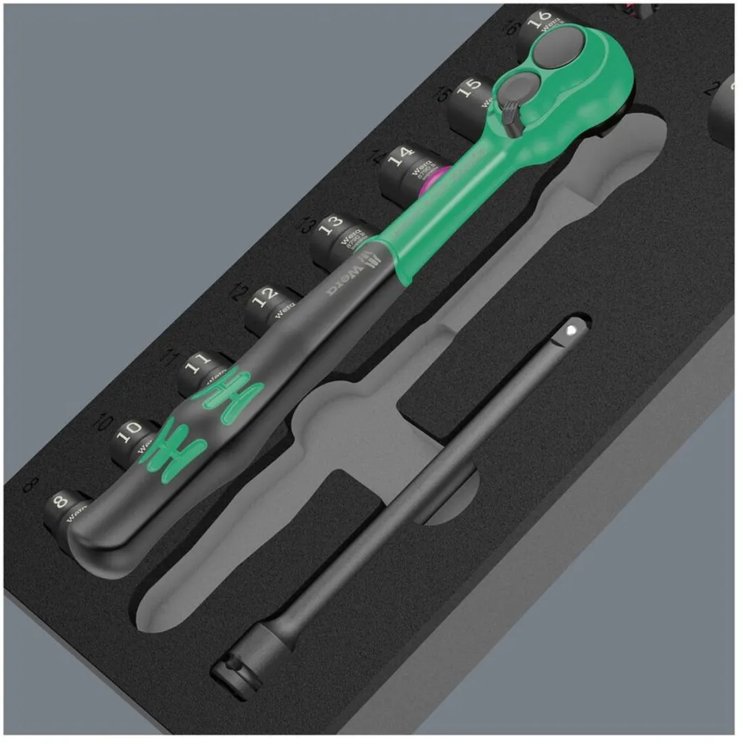 Wera 9724 Dopsleutelinzetset 3/8" 16-delig