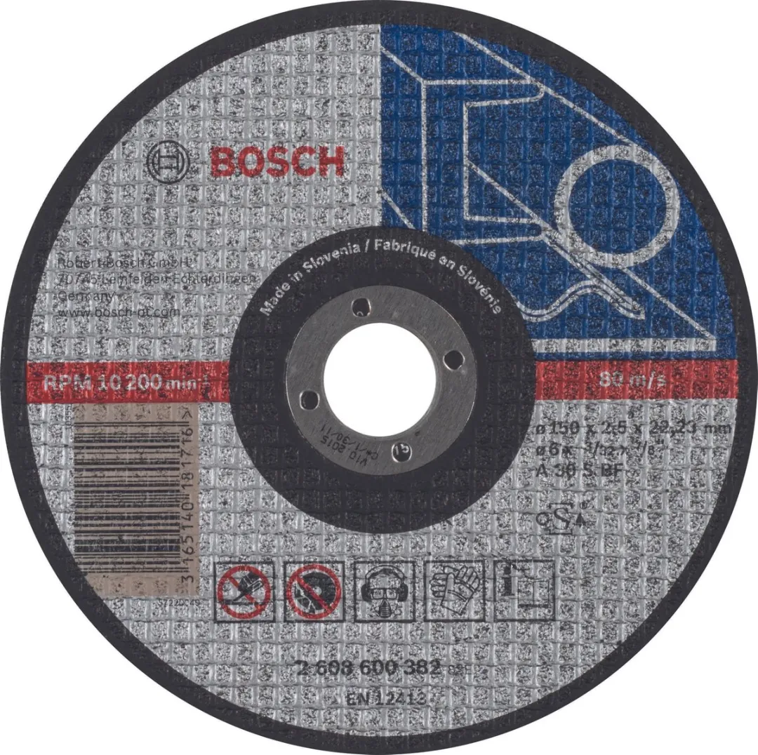 Bosch Professional DSS Recht Metalen Slijpschijf 150x2,5mm
