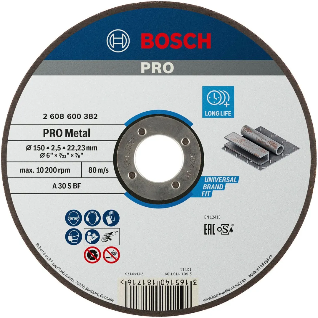 Bosch Professional DSS Recht Metalen Slijpschijf 150x2,5mm - afbeelding 6 van 6