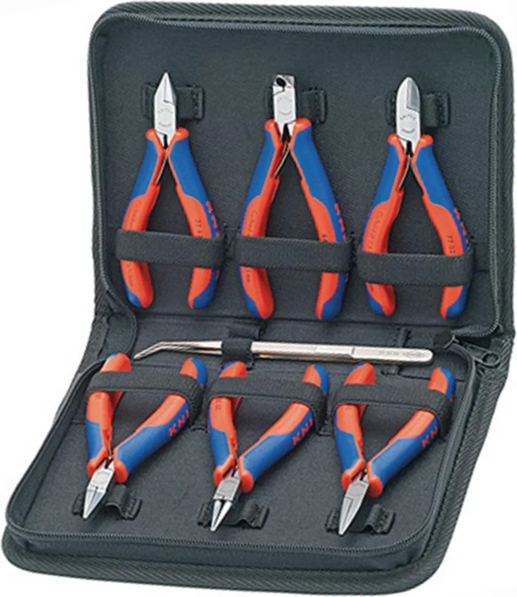 Knipex 00 20 16 Elektronicatangenset 6-delig - Precisie-pincet