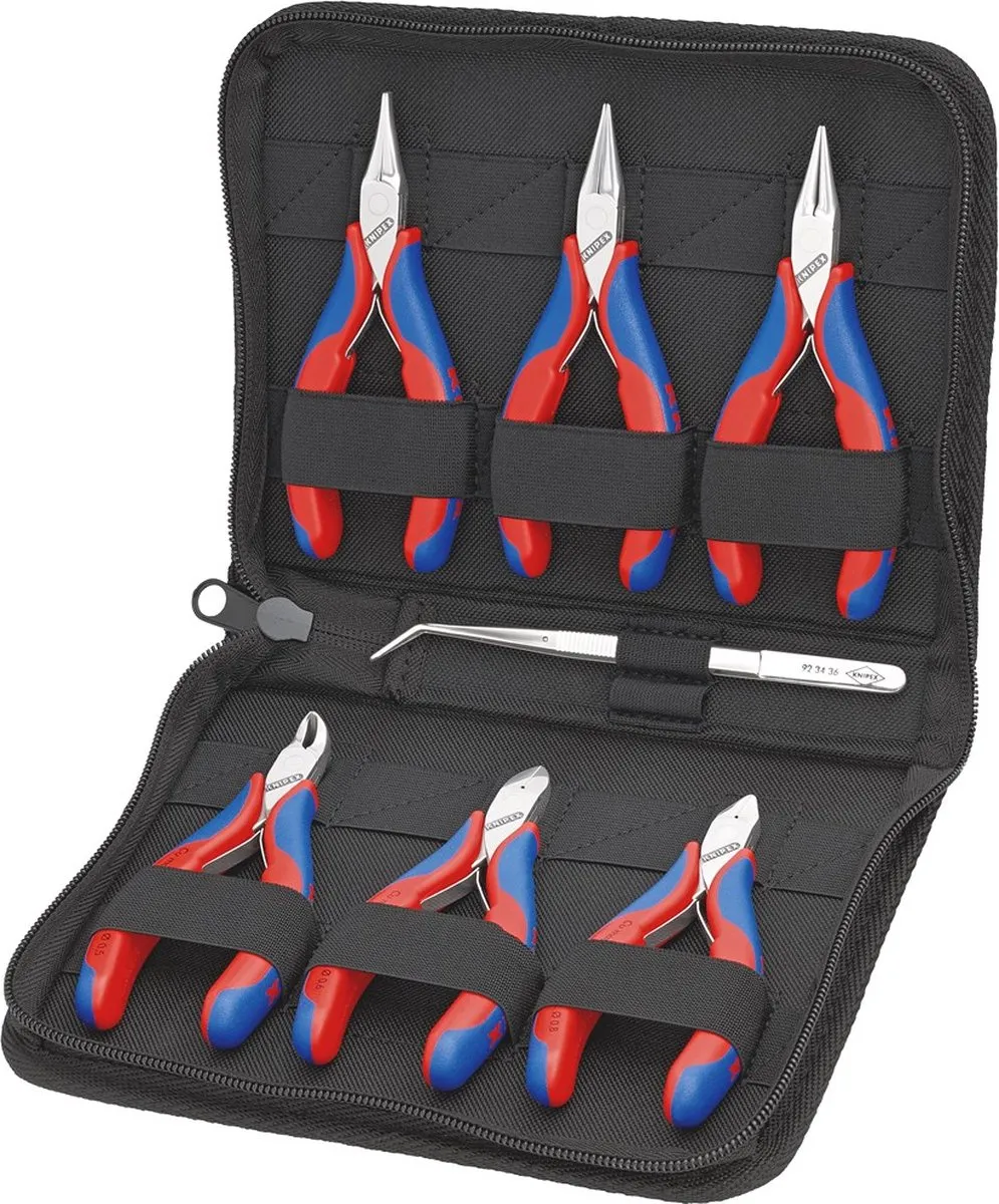 Knipex 00 20 16 Elektronicatangenset 6-delig - Precisie-pincet