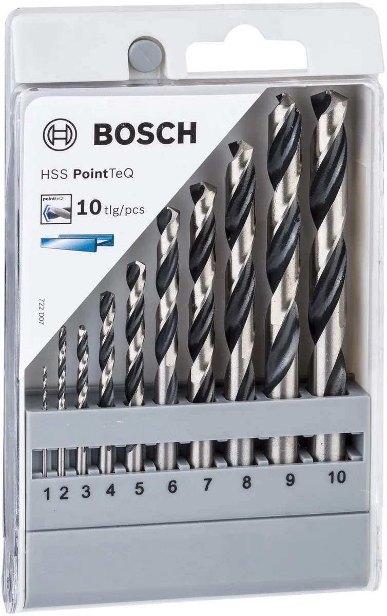 Bosch 2608577348 HSS Spiraalboor Set 10-delig - 10mm - Hout