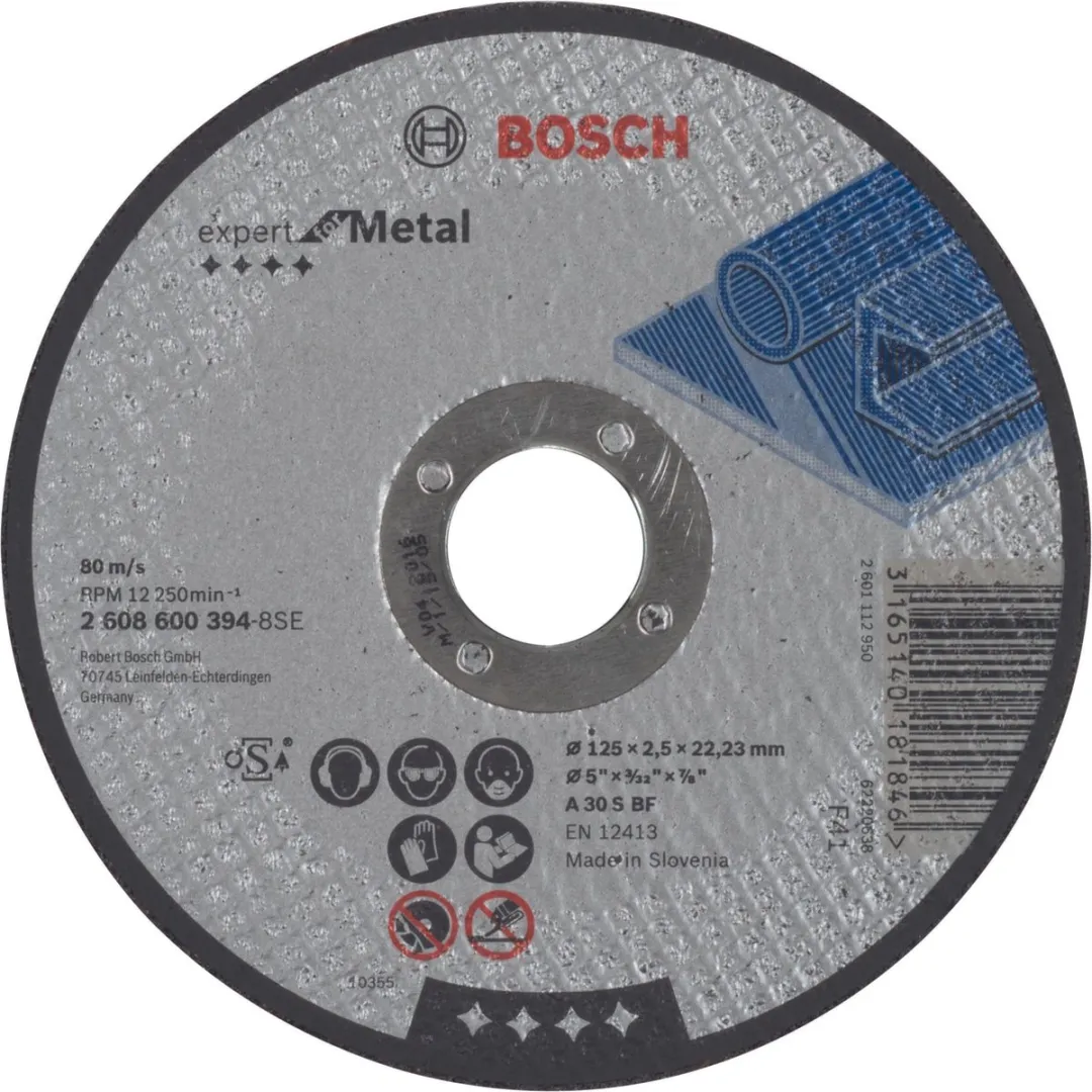 Bosch Expert for Metal A 30 S BF Doorslijpschijf 125mm - Metaal