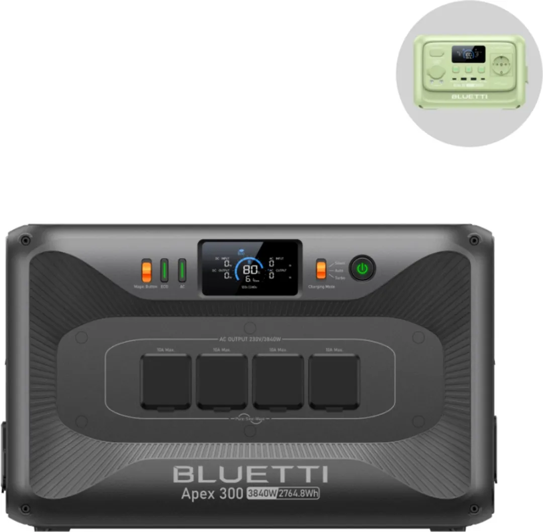 Bluetti Apex 300 Zonnegenerator 2764.8Wh