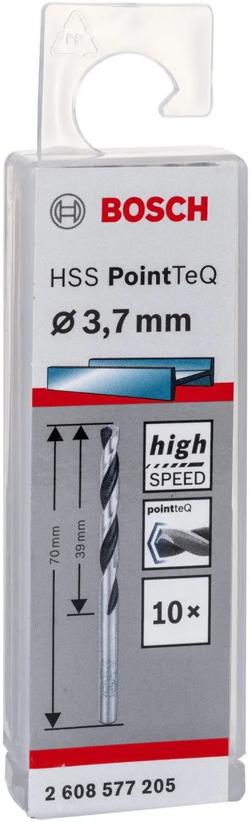 Bosch HSS PointTeQ DIN 338 Boormachines 10 Stuks