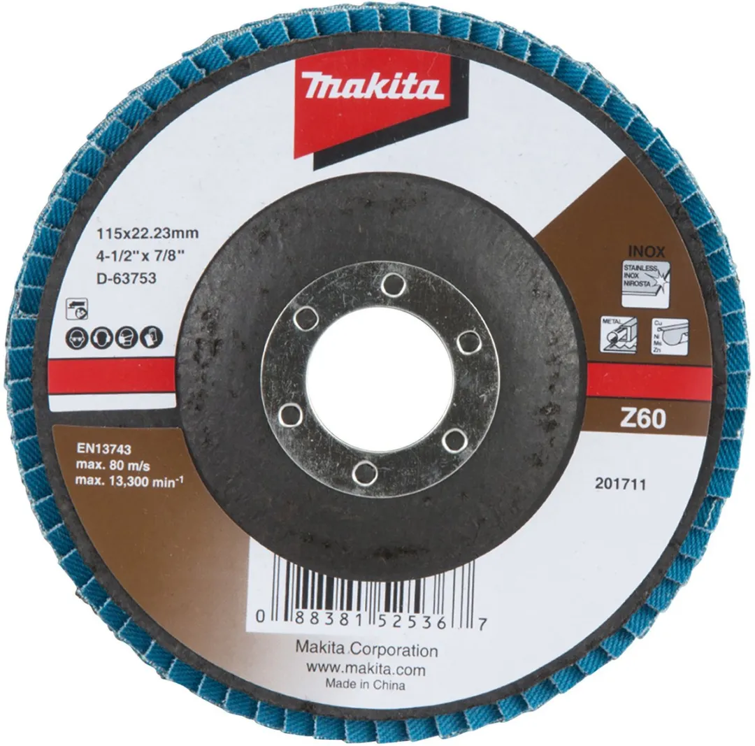 Makita Schuurschijf 115x22mm K60 Uni-ZE D-63753