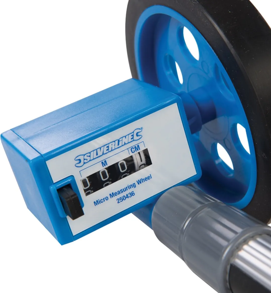 Silverline Meetwiel Telescopisch 250436 - 350-810mm - Geel/Zwart