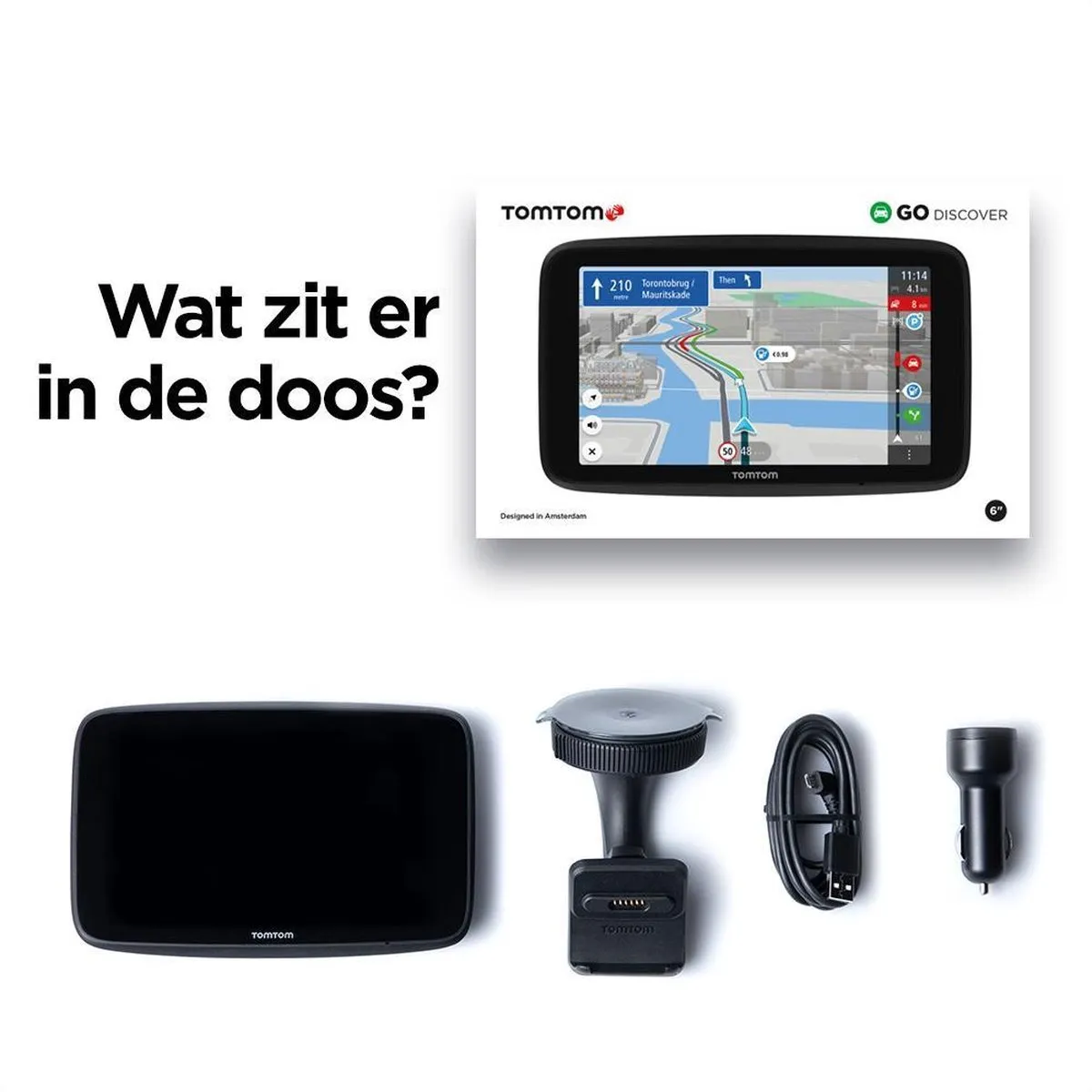 TomTom GO Discover 6 Autonavigatie - 1YB6.002.00 - Zwart