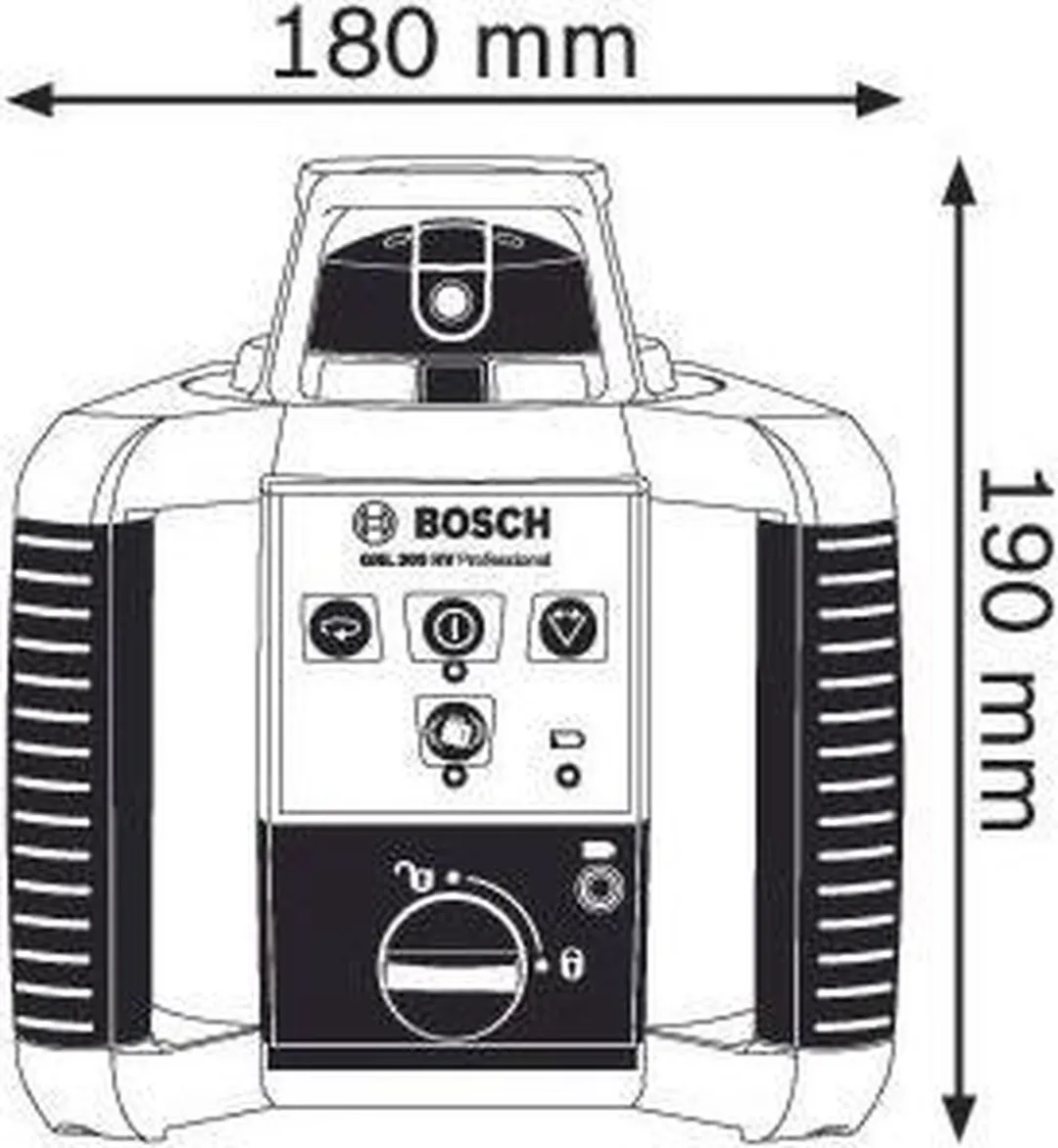 Bosch Professional GRL 300 HV Rotatielaser - Set met statief & meetlat