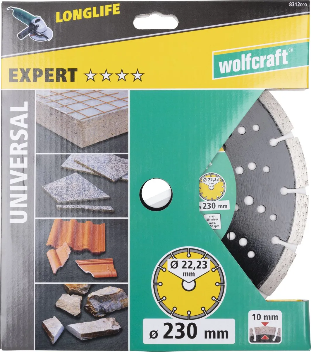 Wolfcraft Diamantdoorslijpschijf Ø230mm 8312000