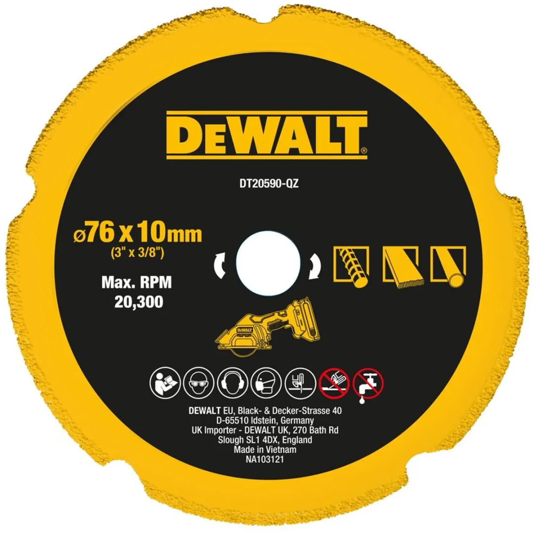 DeWalt DT20590-QZ Diamantzaagblad 76mm