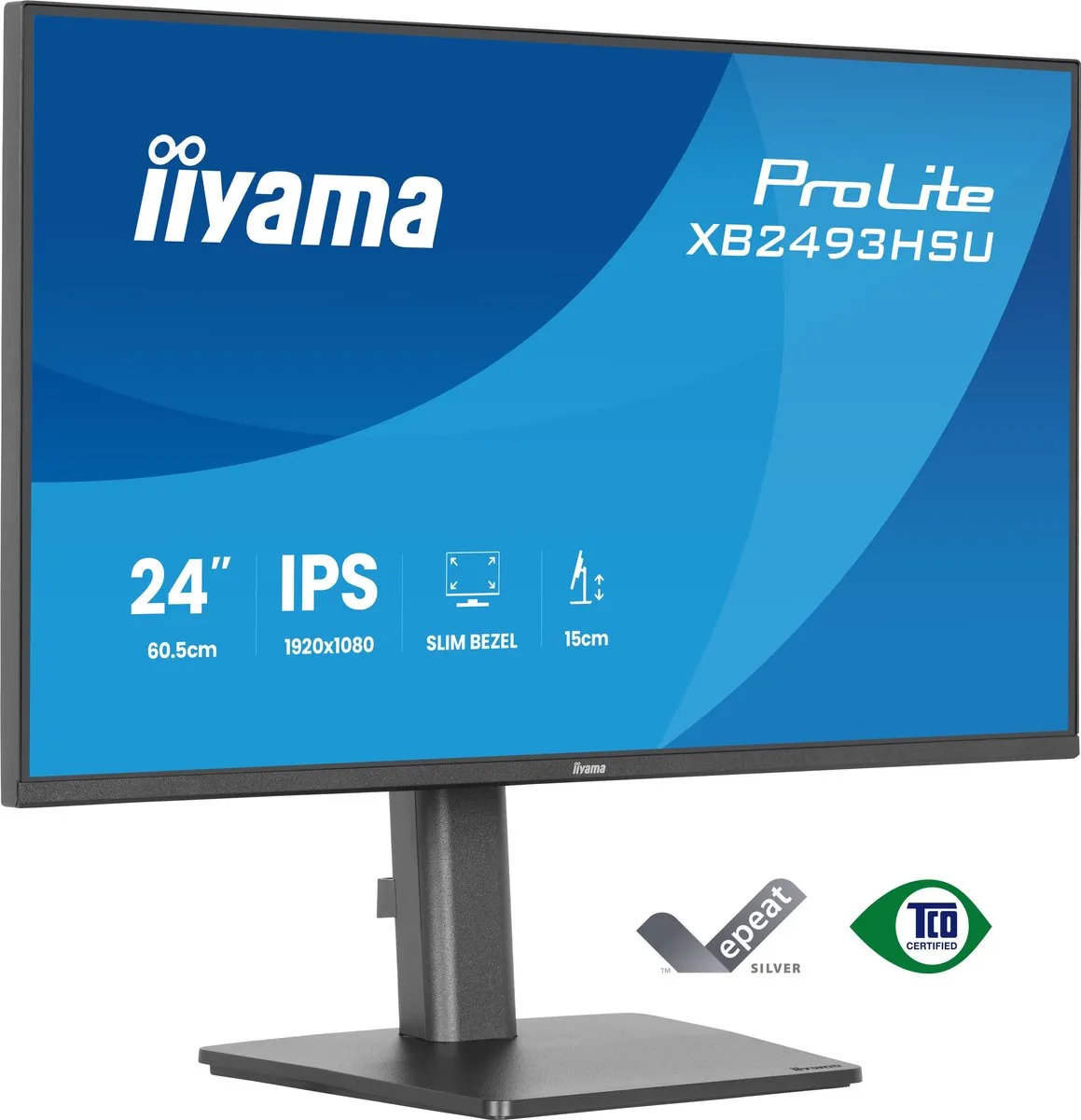 iiyama ProLite XB2493HSU-B1 Monitor 24" Full HD IPS - USB-Hub
