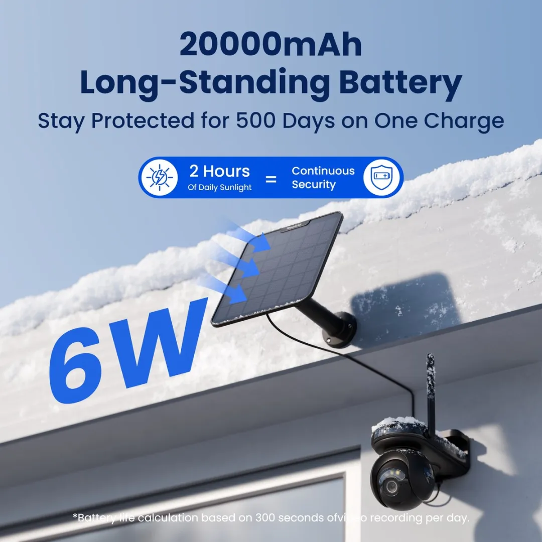 Reolink Altas PT Ultra Zonnecamera 4K - 500 Dagen Batterij - Zwart