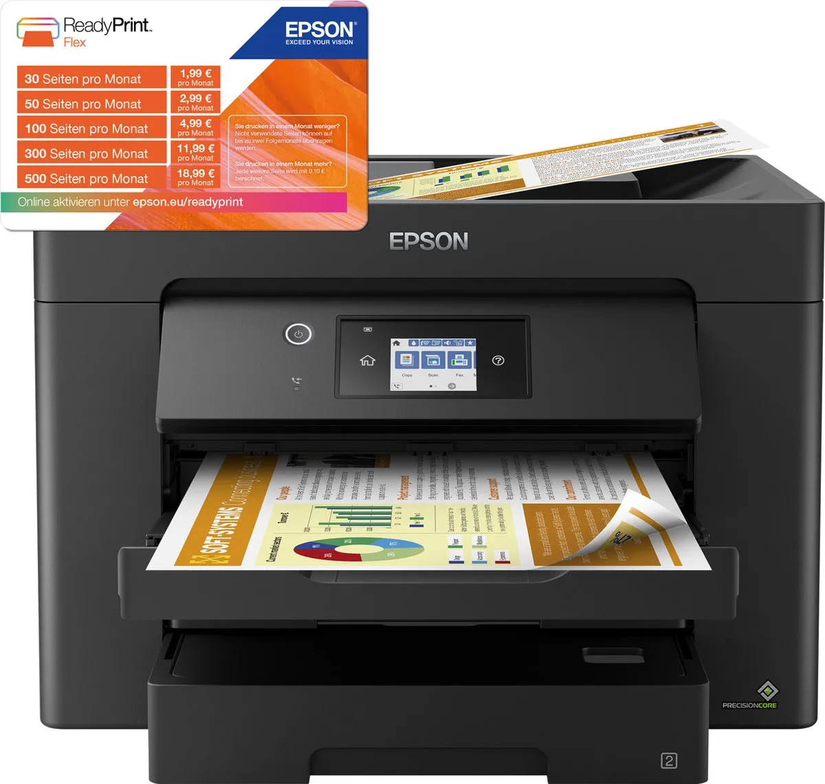 Epson WorkForce WF-7830DTWF MFD - 25ppm - 4 Kleuren - Zwart