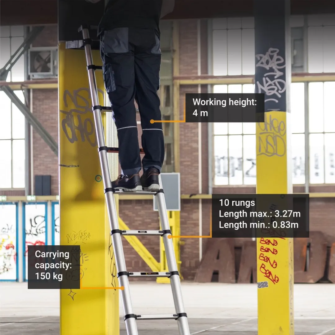 Batavia Telescoopladder 3.27m Professioneel - 11 Delen - 150kg