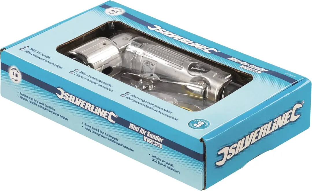 Silverline Mini Pneumatische Schuurmachine 50mm - 15.000 min-1