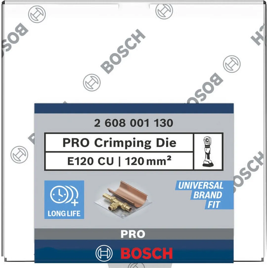 Bosch PRO Krimpinzetstuk E120 CU 120mm² - 1 Stuk
