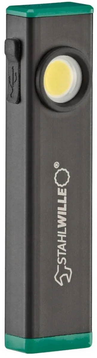 Stahlwille 77490016 Werklamp 500lm - 8W - Zwart/groen