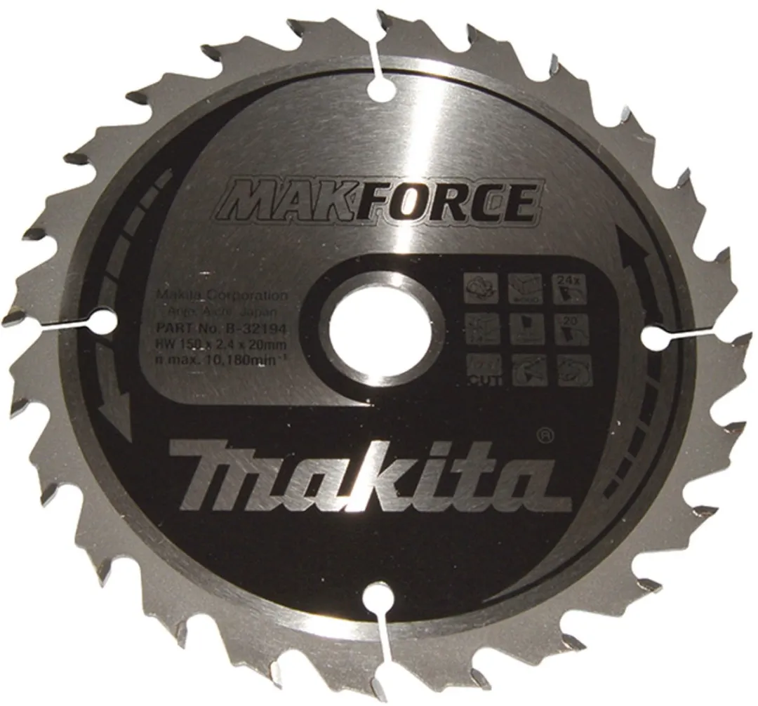 Makita MAKFORCE B-32194 Zaagblad 150x20x24Z