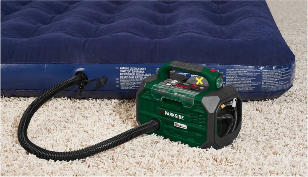 Parkside 20V Accu-compressor - 10,3 bar - 21 l/min - Groen