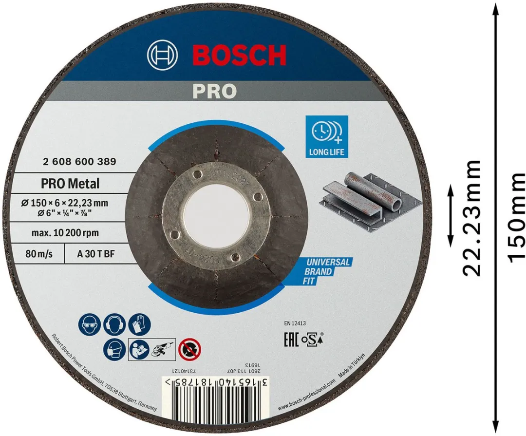 Bosch Professional ABS Met 150x6 - 6mm