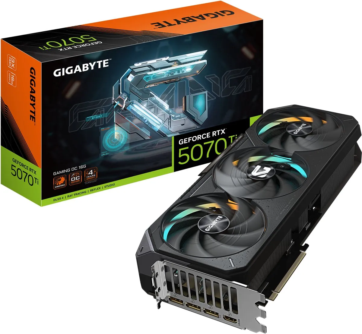 Gigabyte GeForce RTX 5070 Ti Gaming OC GV-N507TGAMING OC-16GD Videokaart