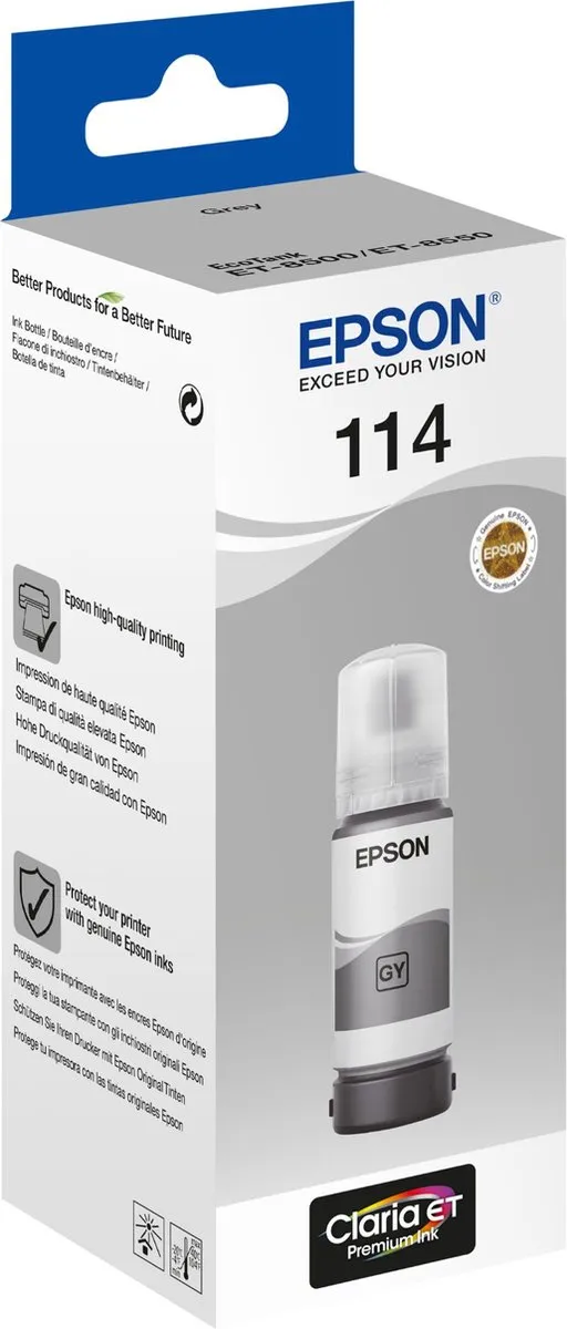 Epson 114 C13T07B540 Inktfles Grijs - 70ml
