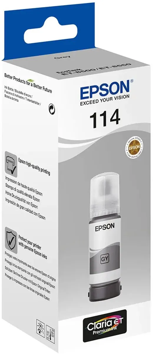 Epson 114 C13T07B540 Inktfles Grijs - 70ml
