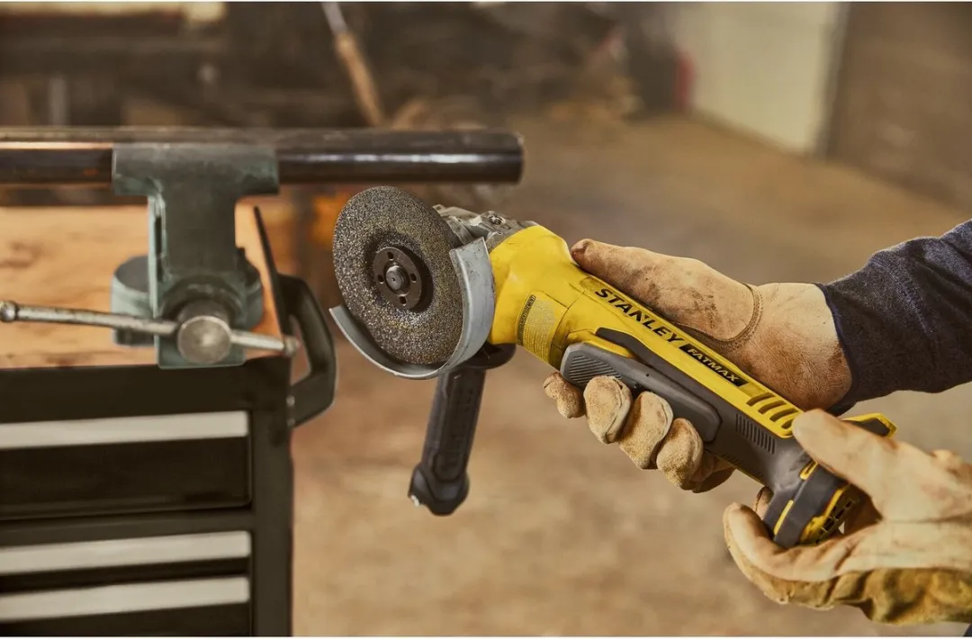 Stanley FATMAX V20 Accu Haakse Slijper 125mm - Brushless - afbeelding 6 van 6