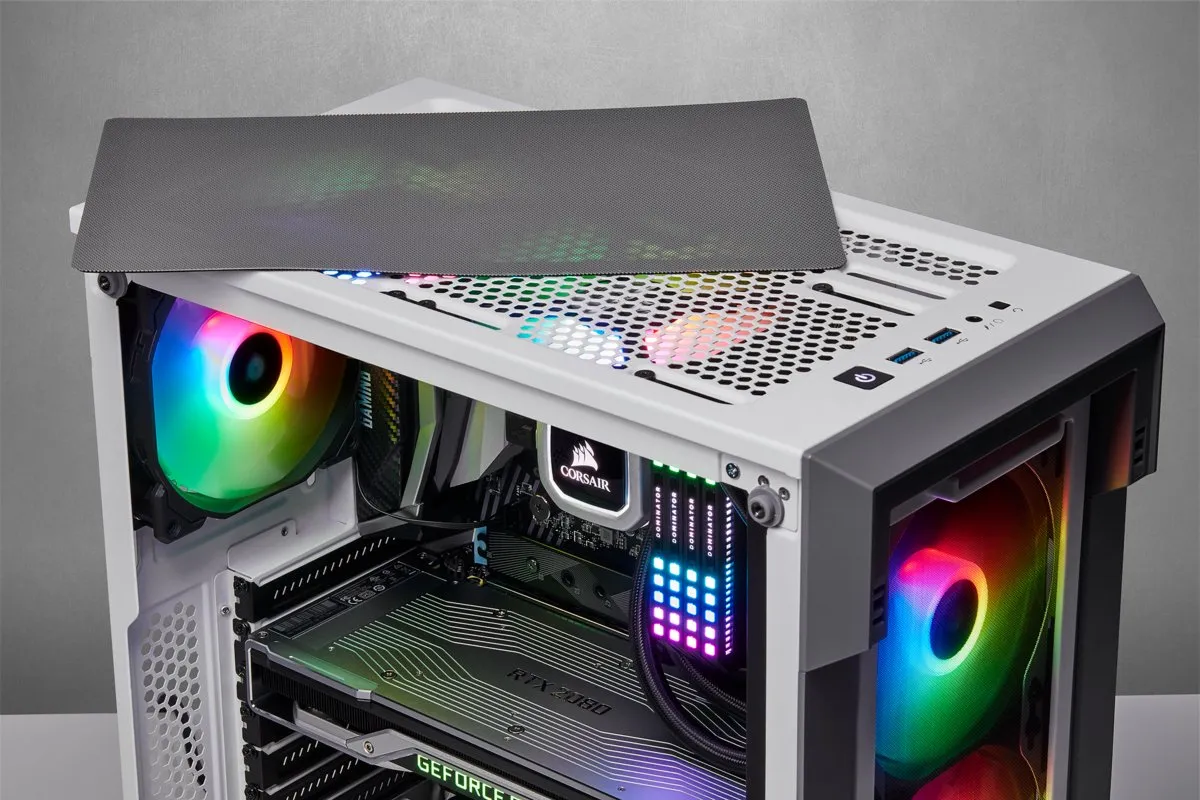 Corsair iCUE 220T RGB Airflow Midi Tower - Wit