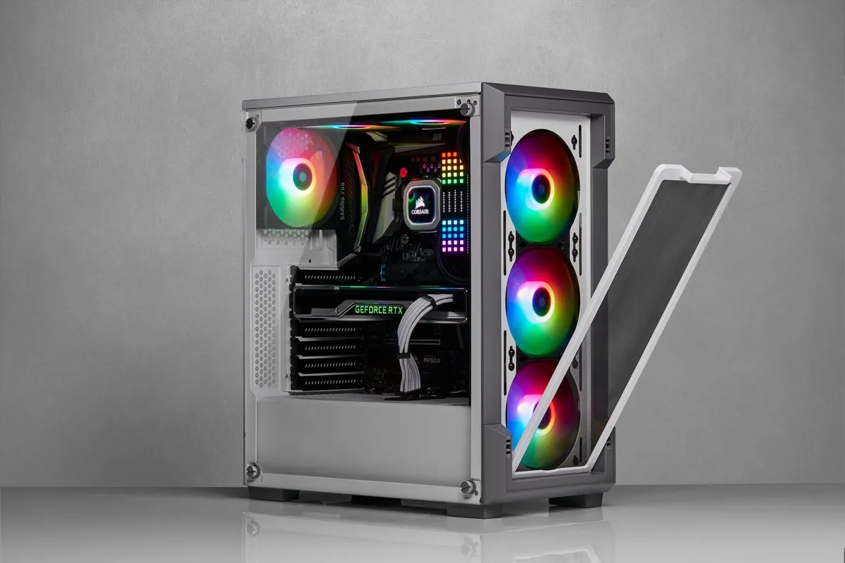 Corsair iCUE 220T RGB Airflow Midi Tower - Wit