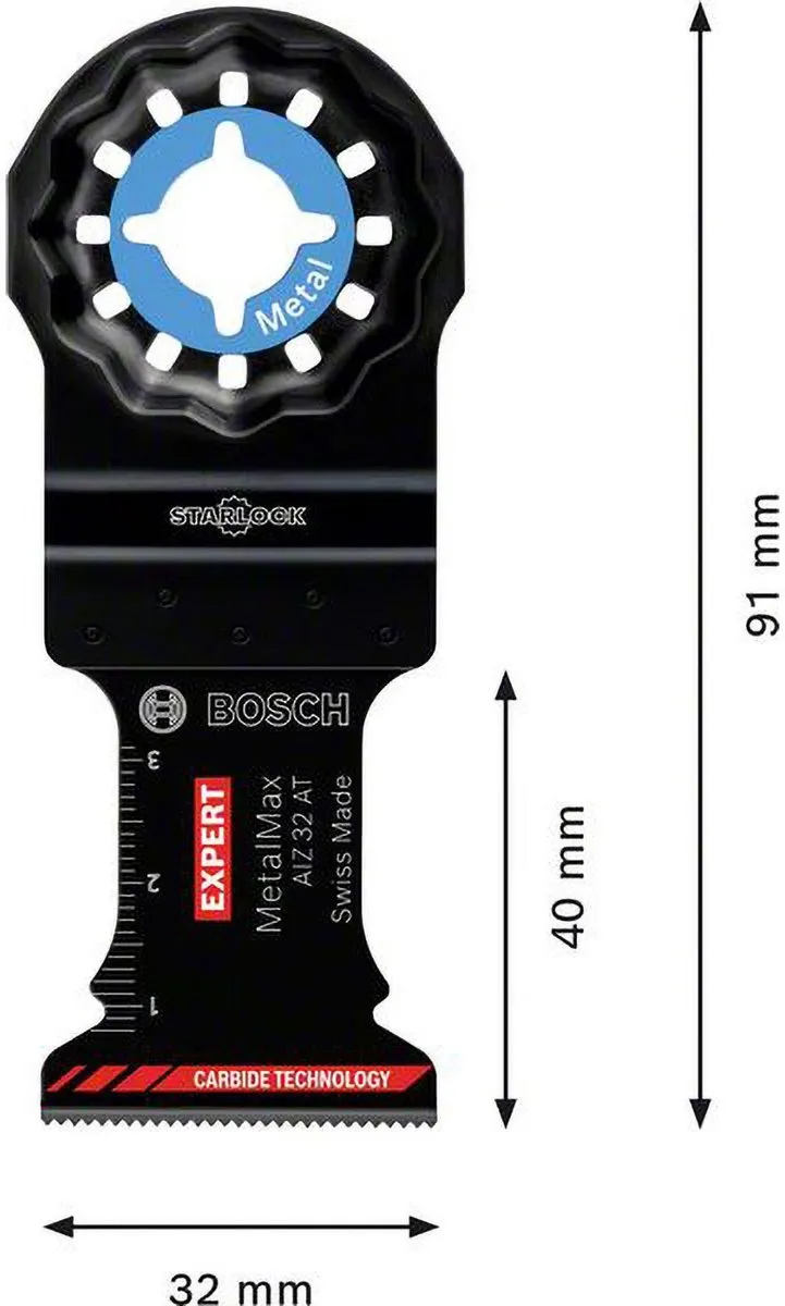 Bosch Expert MetalMax AIZ 32 AIT Mes - Multitool - Metaal - 10 Stuks