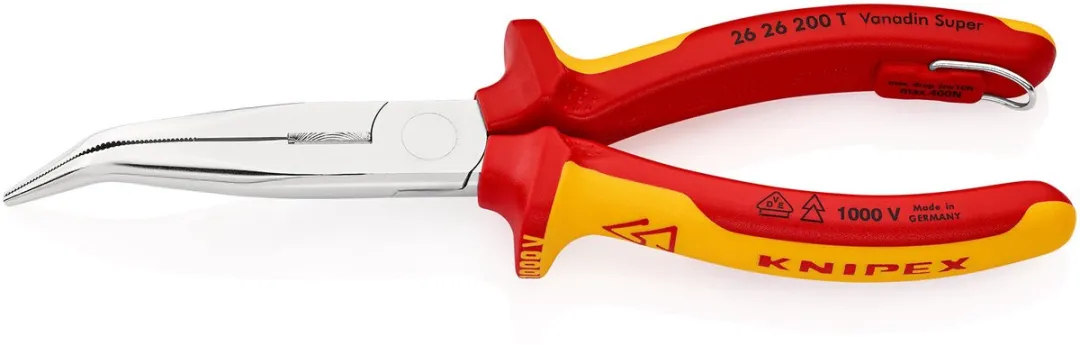 Knipex Rondbek Tang met Snijkant - Verchroomd