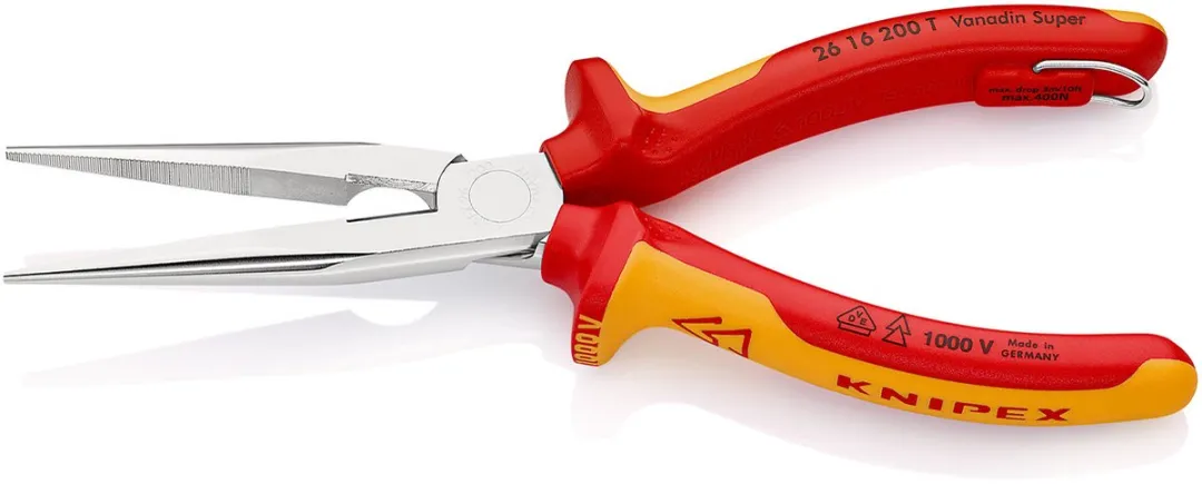Knipex Rondbek Tang met Snijkant - Verchroomd
