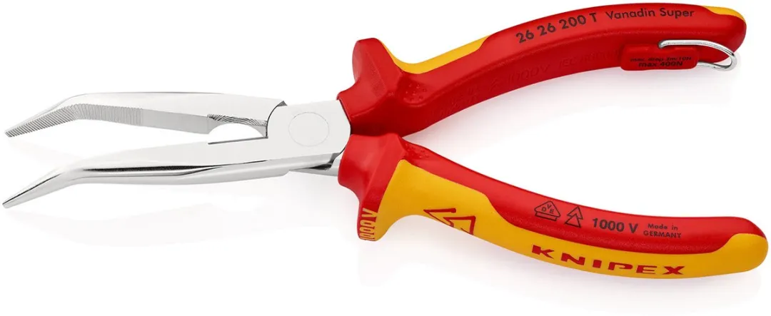 Knipex Rondbek Tang met Snijkant - Verchroomd