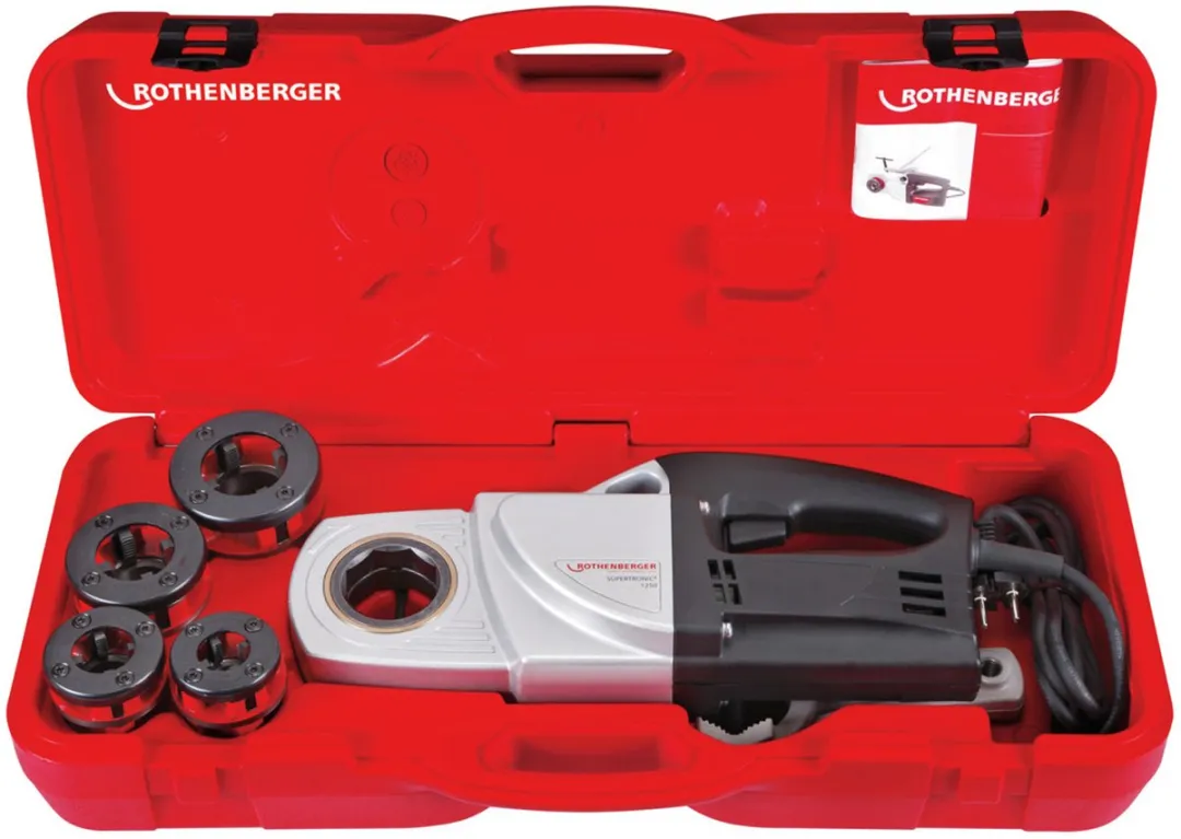 Rothenberger Draadsnij-ijzer 1/2 - 1.1/4" - Grijs/Zwart/Rood
