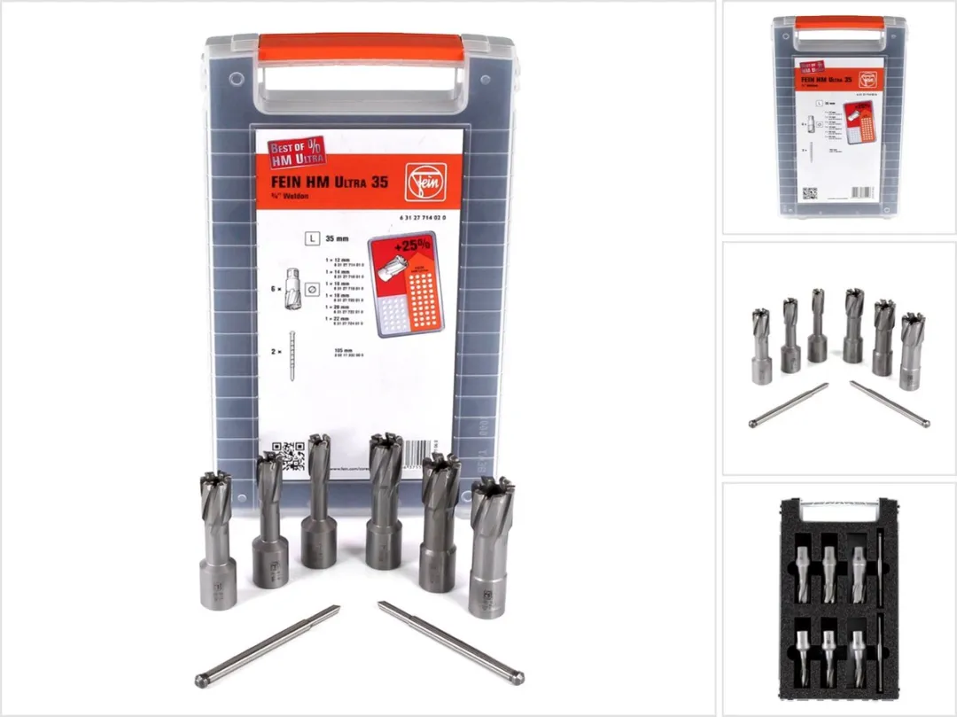 Fein HM ULTRA 35 W Kernboor Set - 6 Stuks Ø12-22mm