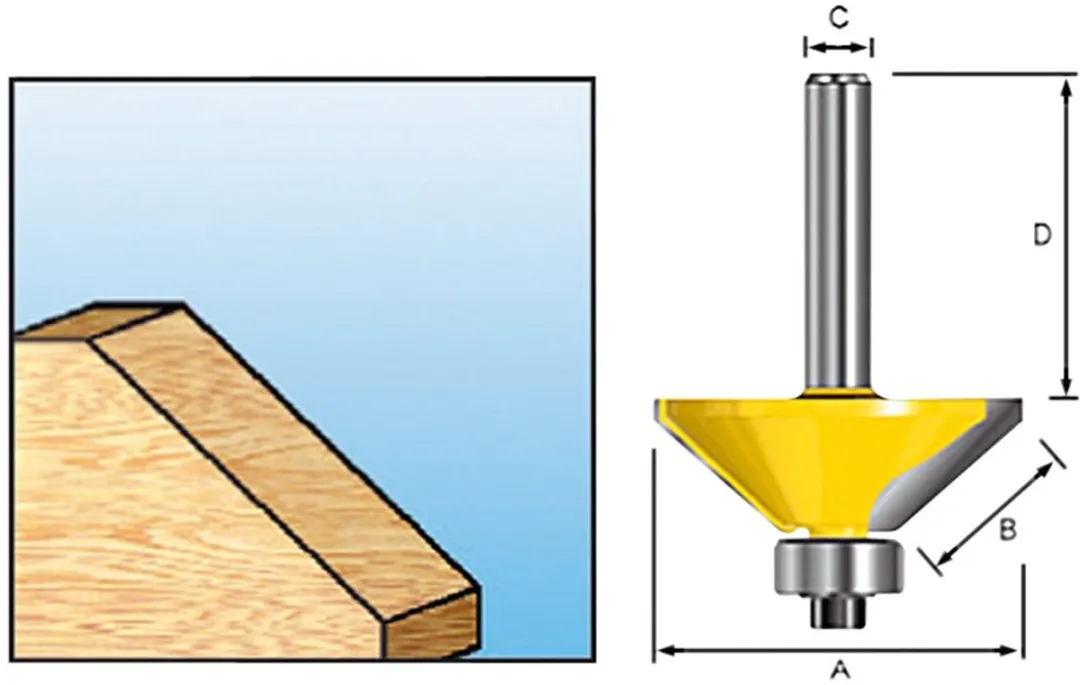 Makita D-09488 Fasefrees met kogellager