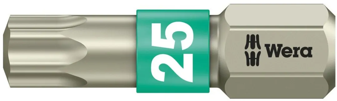 Wera Bit 1/4" DIN3126 C6,3 T25x25mm Roestvrijstaal