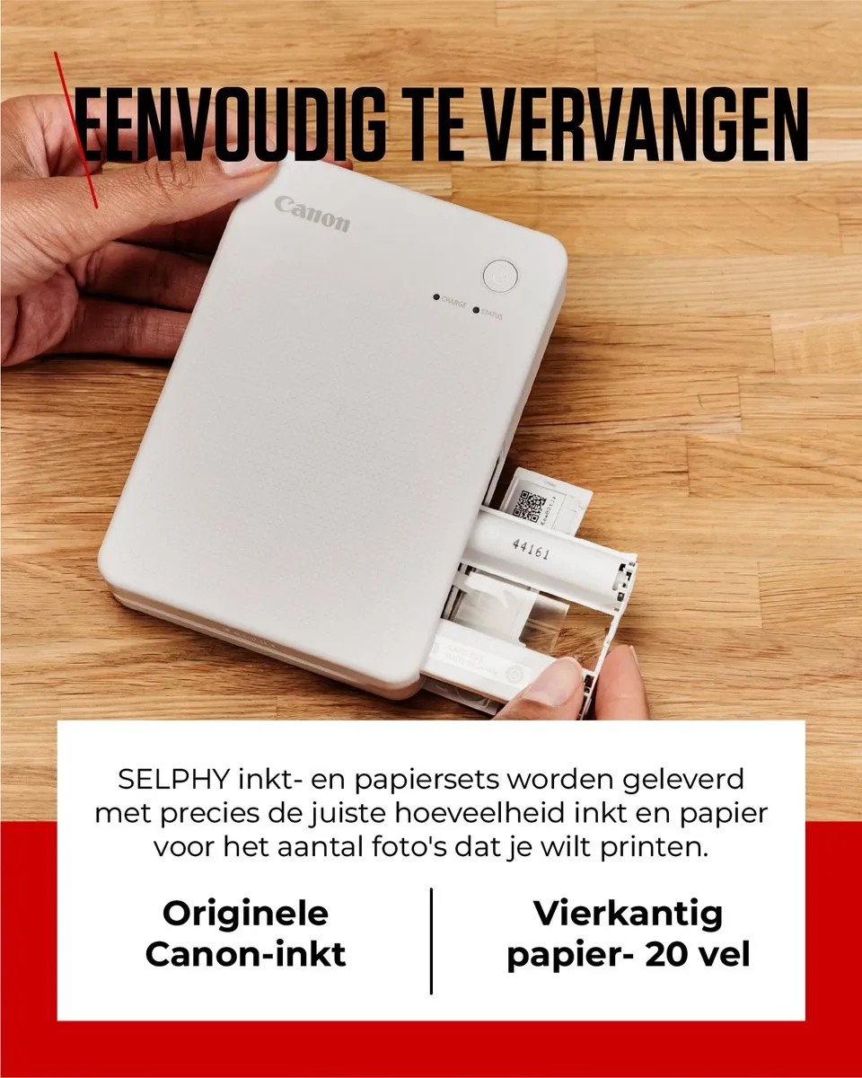 Canon SELPHY XS-20L Inkt-/papierset - 20 Stuks - Wit - afbeelding 6 van 6