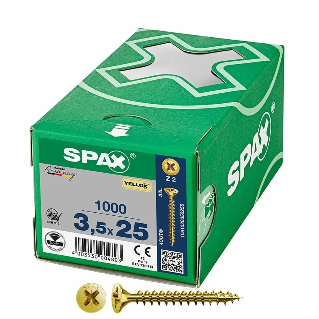 Spax Yellox Z2 Platte kop 3,5 x 25mm